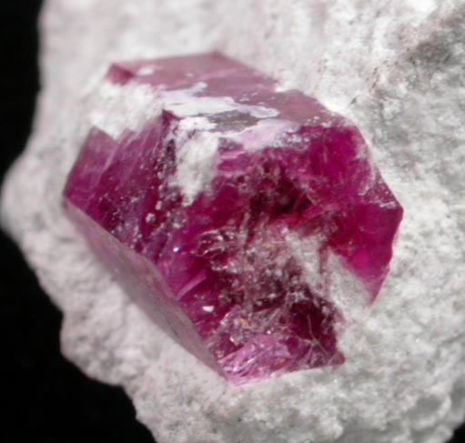 Beryl var. Bixbite (Red Beryl) from Rex Harris' Ruby Violet claim, 1 km north of Bumblebee Mountain, Wah Wah Mountains, Beaver County, Utah