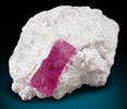 Beryl var. Bixbite (Red Beryl) from Rex Harris' Ruby Violet claim, 1 km north of Bumblebee Mountain, Wah Wah Mountains, Beaver County, Utah