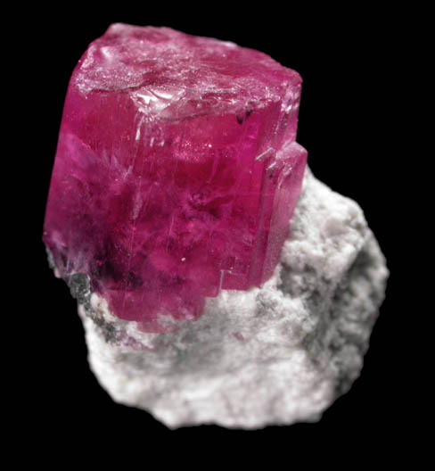 Beryl var. Bixbite (Red Beryl) from Rex Harris' Ruby Violet claim, 1 km north of Bumblebee Mountain, Wah Wah Mountains, Beaver County, Utah