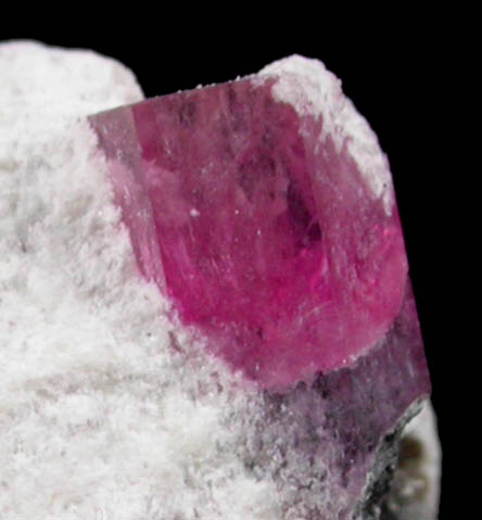 Beryl var. Bixbite (Red Beryl) from Rex Harris' Ruby Violet claim, 1 km north of Bumblebee Mountain, Wah Wah Mountains, Beaver County, Utah