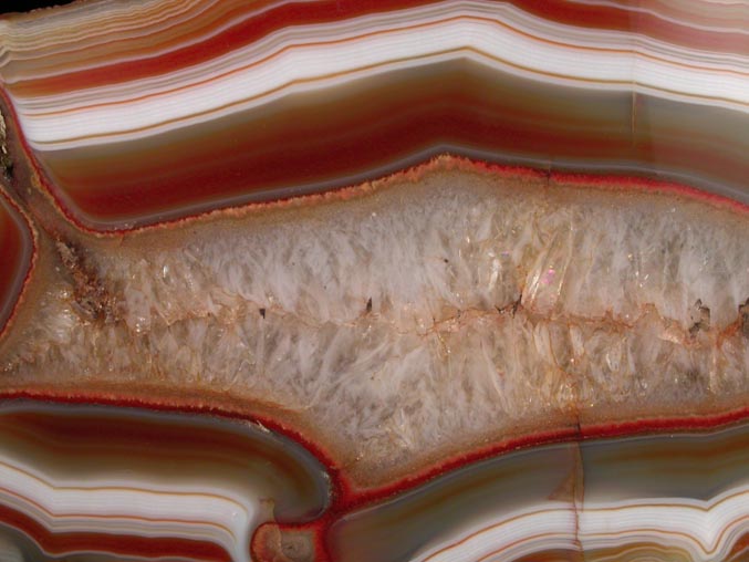 Quartz var. Banded Agate from Rio Grande do Sul, Brazil