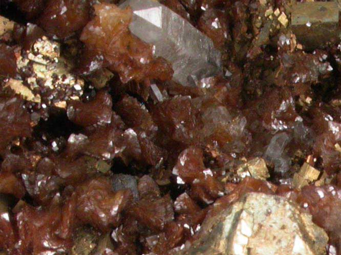 Sphalerite, Chalcopyrite, Pyrite, Galena, Quartz from Galena Mining District, Jo Daviess County, Illinois