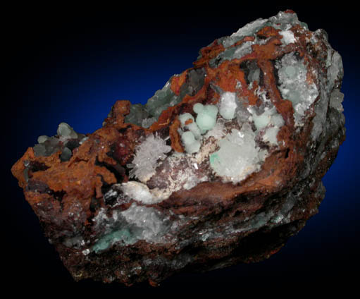 Smithsonite with Hemimorphite from San Antonio el Grande Mine, Santa Eulalia, Aquiles Serdn, Chihuahua, Mexico