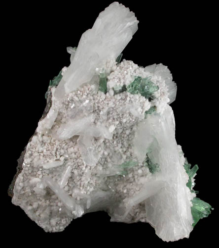 Apophyllite with Stilbite on Heulandite from Pashan Hill Quarry, Pune District, Maharashtra, India