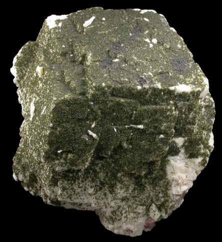 Duftite-Mottramite on Calcite from Tsumeb Mine, Otavi-Bergland District, Oshikoto, Namibia (Type Locality for Duftite)