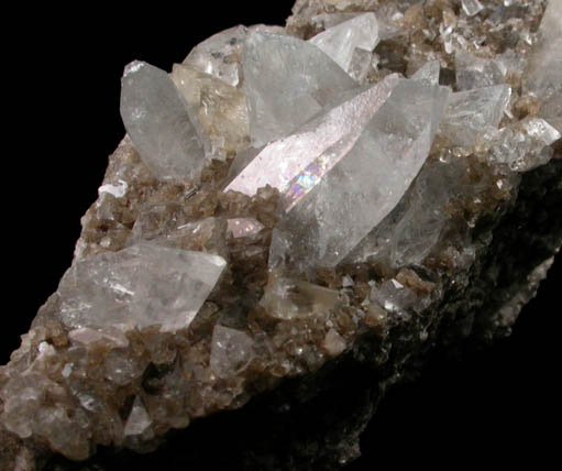 Celestine with Calcite from Monroe, Monroe County, Michigan