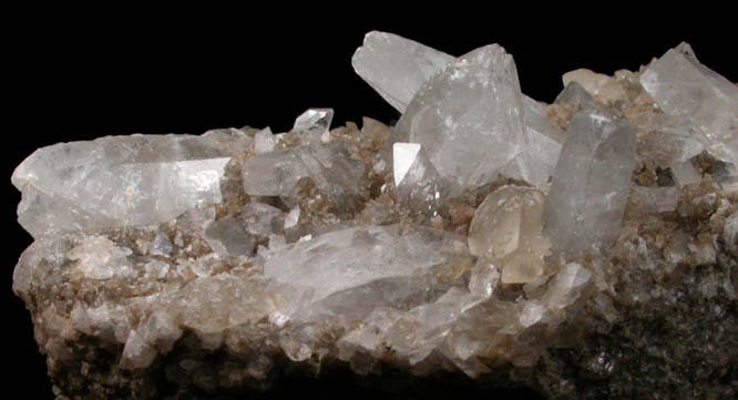 Celestine with Calcite from Monroe, Monroe County, Michigan