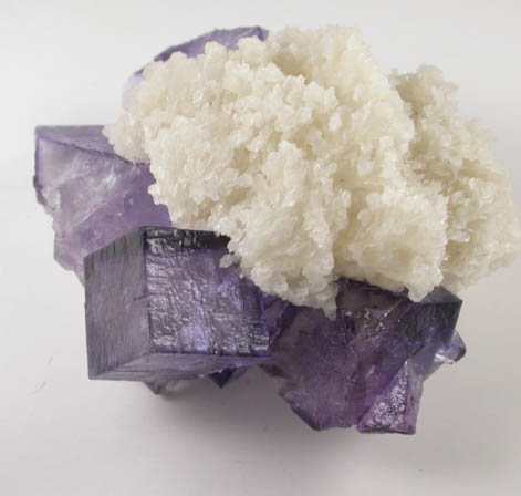 Barite on Fluorite from Elmwood Mine, Carthage. Smith County, Tennessee