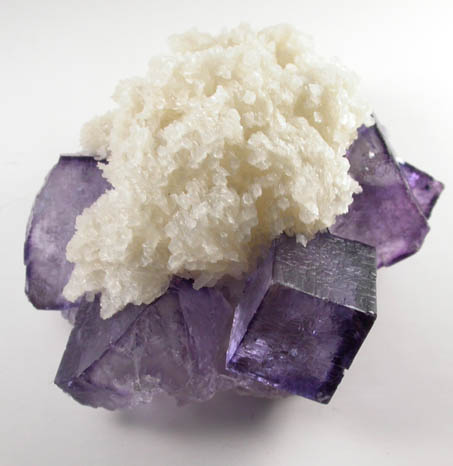 Barite on Fluorite from Elmwood Mine, Carthage. Smith County, Tennessee