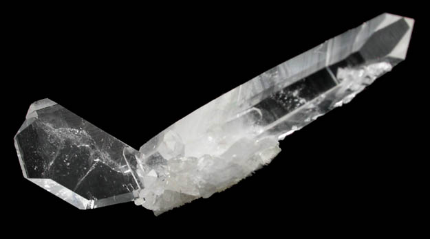 Quartz (Japan Law-twinned) with Magnesite from Brumado District, Serra das guas, Bahia, Brazil