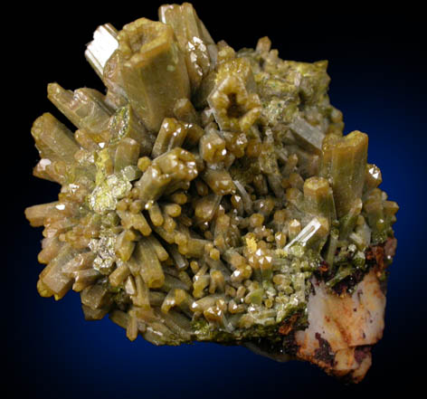 Pyromorphite from Mine des Farges, Ussel, Corrze, France