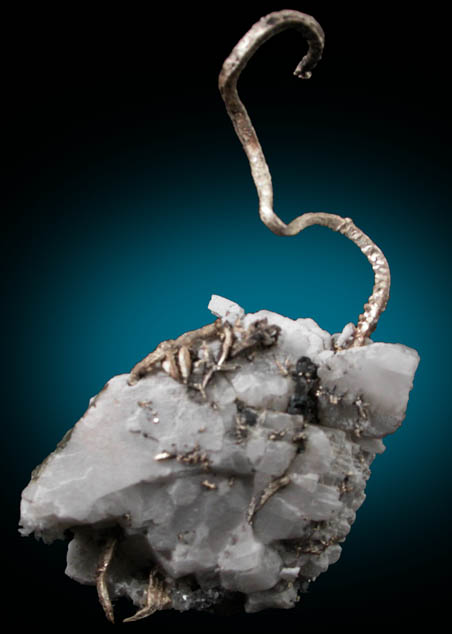 Silver in Calcite from Andres del Rio District, Batopilas, Chihuahua, Mexico