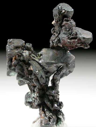 Acanthite pseudomorphs after Argentite from Sarbai Mine, Rudnyi, Kazakhstan