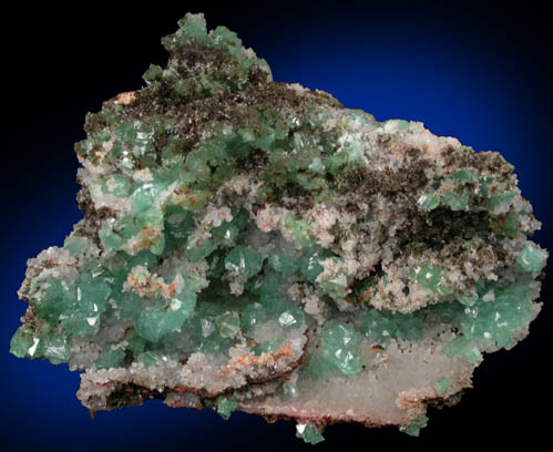 Adamite var. Cuproadamite with Smithsonite from Lavrion (Laurium) Mining District, Attica Peninsula, Greece