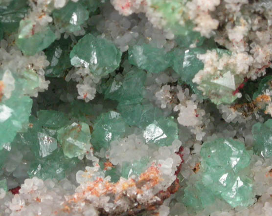 Adamite var. Cuproadamite with Smithsonite from Lavrion (Laurium) Mining District, Attica Peninsula, Greece