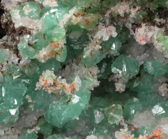 Adamite var. Cuproadamite with Smithsonite from Lavrion (Laurium) Mining District, Attica Peninsula, Greece