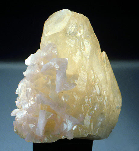 Dolomite on Calcite from Corydon, Indiana