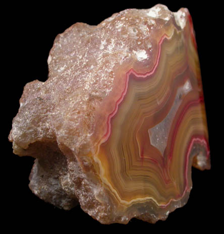 Quartz var. Laguna Agate from Alianza Claim, Ojo Laguna, Ahumada, Chihuahua, Mexico