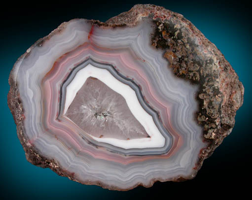 Quartz var. Laguna Agate from Alianza Claim, Ojo Laguna, Ahumada, Chihuahua, Mexico