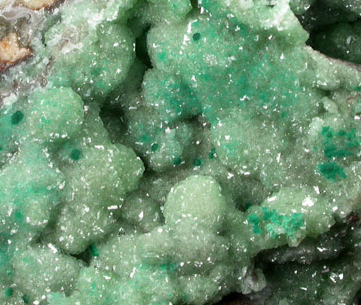 Smithsonite with Dioptase from Tsumeb Mine, Otavi-Bergland District, Oshikoto, Namibia