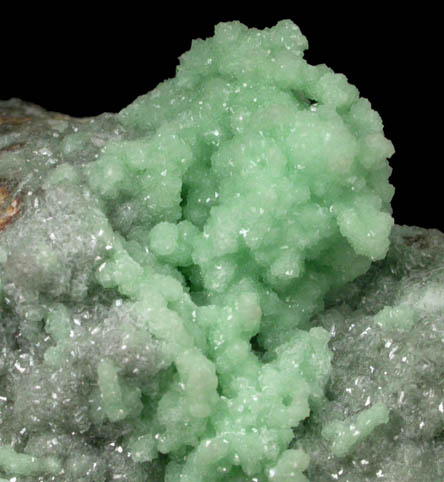 Smithsonite with Dioptase from Tsumeb Mine, Otavi-Bergland District, Oshikoto, Namibia