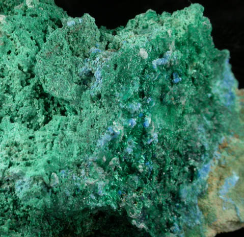 Cyanotrichite, Brochantite, Gypsum from Grandview Mine, Coconino County, Arizona