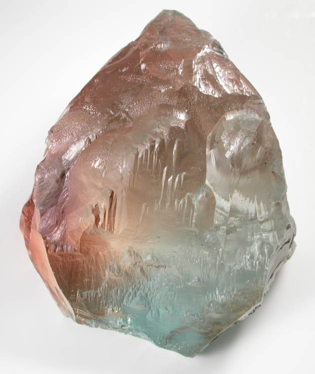 Topaz (bi-colored gem-grade crystal) from Volodarsk-Volynskii, Zhitomir Oblast, Ukraine