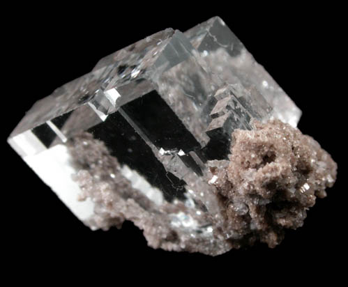 Fluorite on limestone from Walworth Quarry, Wayne County, New York