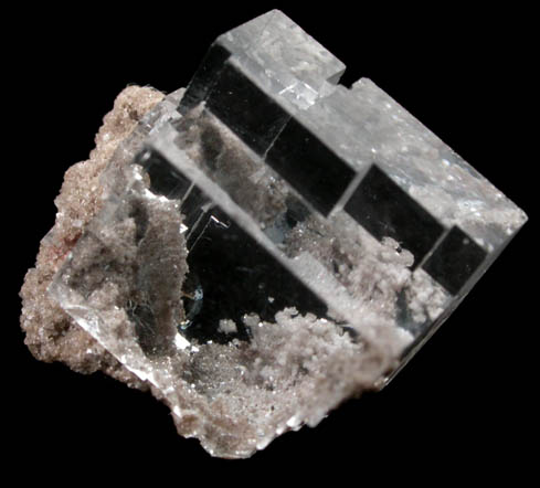 Fluorite on limestone from Walworth Quarry, Wayne County, New York