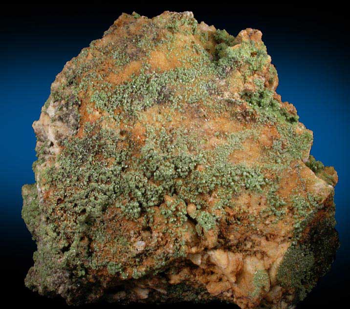 Pyromorphite on Quartz from Carrock Fell, Cumberland, England