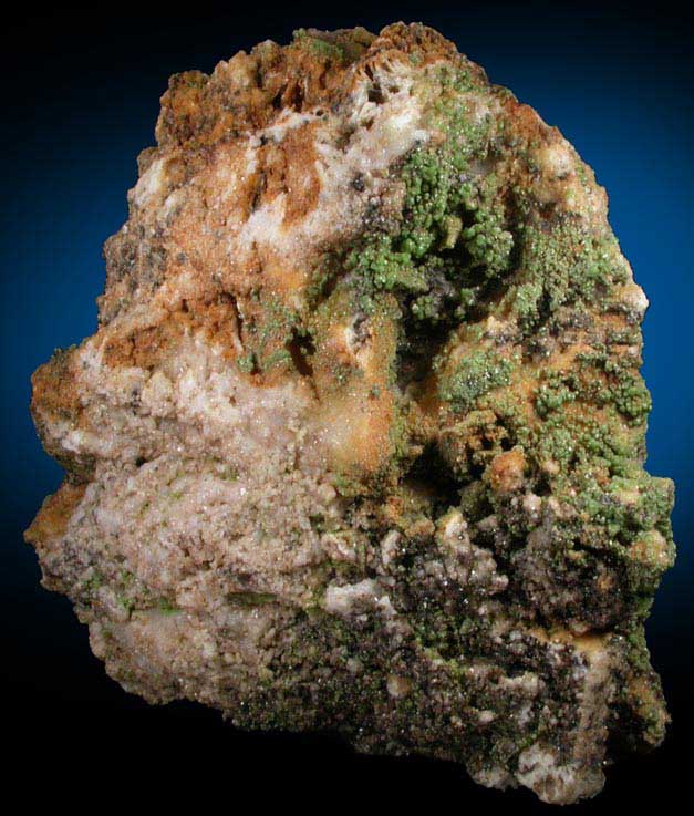 Pyromorphite on Quartz from Carrock Fell, Cumberland, England