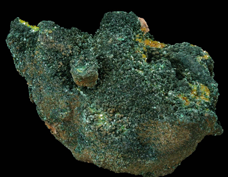 Pseudomalachite with Pyromorphite from Brown's Prospect, Rum Jungle, Northern Territory, Australia