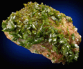 Pyromorphite on Barite from Chaillac, Indre, France