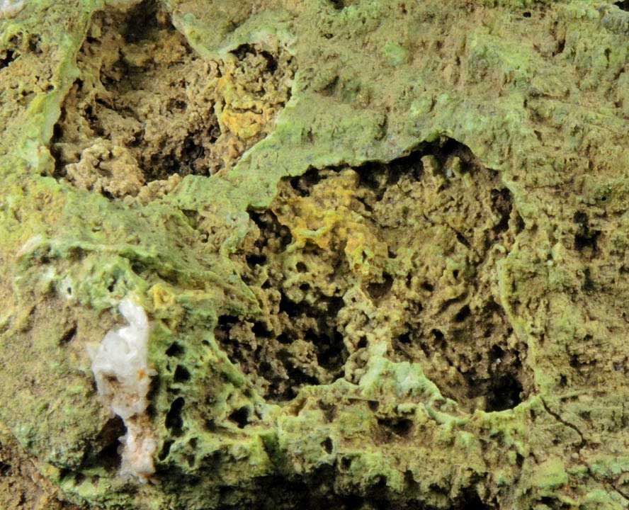 Pyromorphite on Galena from Susanna Mine, Leadhills, South Lanarkshire, Scotland