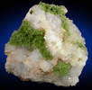 Pyromorphite on Quartz from Bwlch Glas Mine, Talybont, Dyfed, Wales