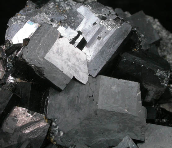 Magnetite (rare cubic and tetrahexahedral crystal form) from ZCA Mine No. 4, Fowler Ore Body, 2500' Level, Balmat, St. Lawrence County, New York