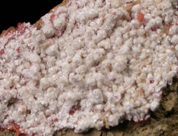 Dundasite over Crocoite from Adelaide Mine, Dundas, Tasmania, Australia (Type Locality for Dundasite)