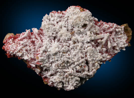 Dundasite over Crocoite from Adelaide Mine, Dundas, Tasmania, Australia (Type Locality for Dundasite)