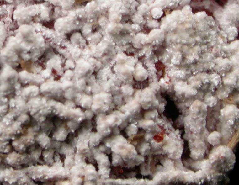 Dundasite over Crocoite from Adelaide Mine, Dundas, Tasmania, Australia (Type Locality for Dundasite)