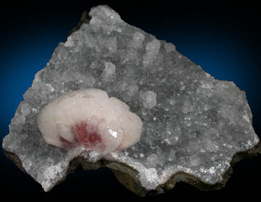 Stellerite on Quartz from Aurangabad, Maharashtra, India