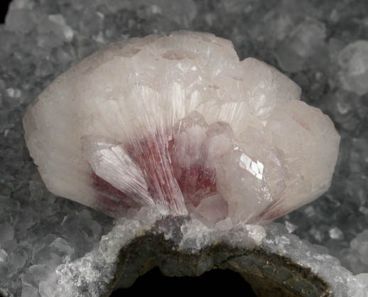 Stellerite on Quartz from Aurangabad, Maharashtra, India