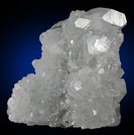 Apophyllite on Quartz from Aurangabad, Maharashtra, India