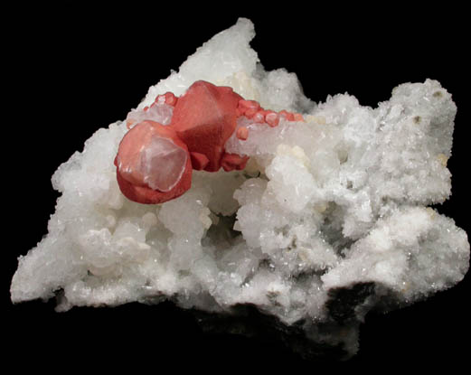 Calcite with Limonite coating plus Quartz from Mumbai (Bombay) District, Maharashtra, India