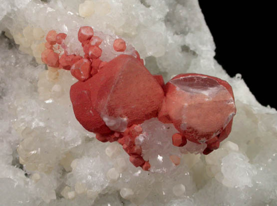 Calcite with Limonite coating plus Quartz from Mumbai (Bombay) District, Maharashtra, India