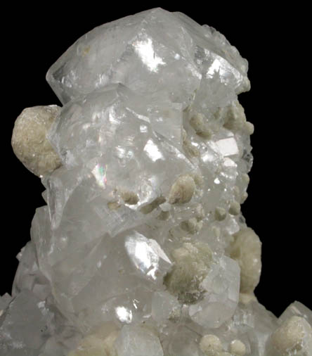 Gyrolite, Calcite, Apophyllite from Mumbai (Bombay) District, Maharashtra, India
