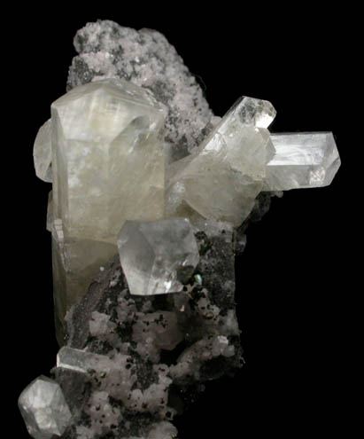 Calcite on Dolomite with Chalcopyrite from Sweetwater Mine, Viburnum Trend, Reynolds County, Missouri