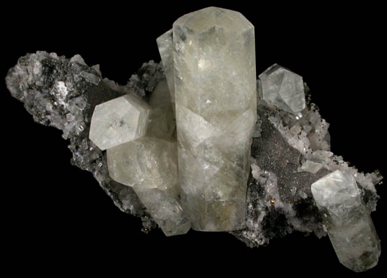 Calcite on Dolomite with Chalcopyrite from Sweetwater Mine, Viburnum Trend, Reynolds County, Missouri