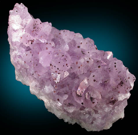 Quartz var. Amethyst with Hematite from Height's Lodge Pocket, Screel Hill, Dumfries & Galloway, Scotland