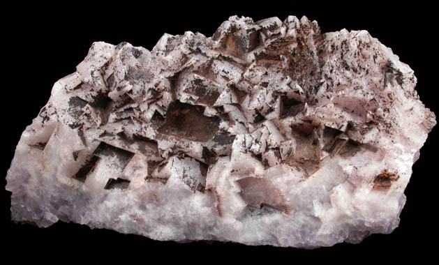 Quartz var. Amethyst with Hematite from Height's Lodge Pocket, Screel Hill, Dumfries & Galloway, Scotland