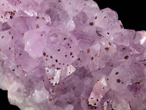 Quartz var. Amethyst with Hematite from Height's Lodge Pocket, Screel Hill, Dumfries & Galloway, Scotland